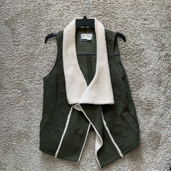 Anthropologie Saturday Sunday Green Vest - Picture 2 of 4